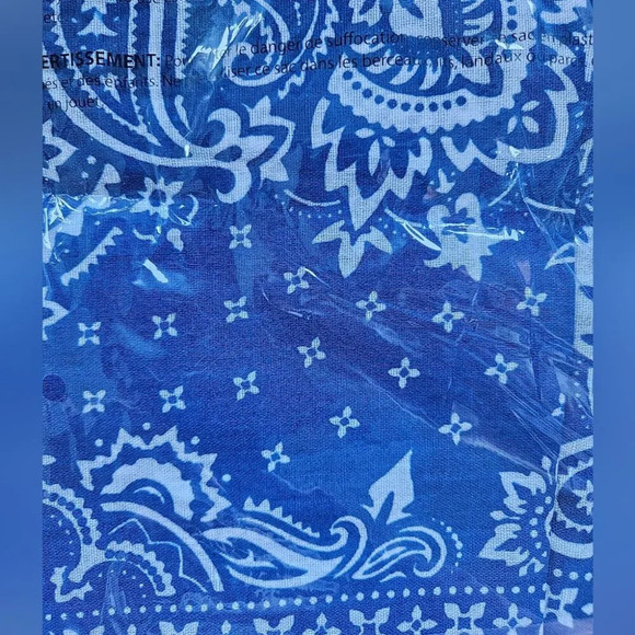 3 Pack of Blue and White Bandanas - Picture 2 of 2